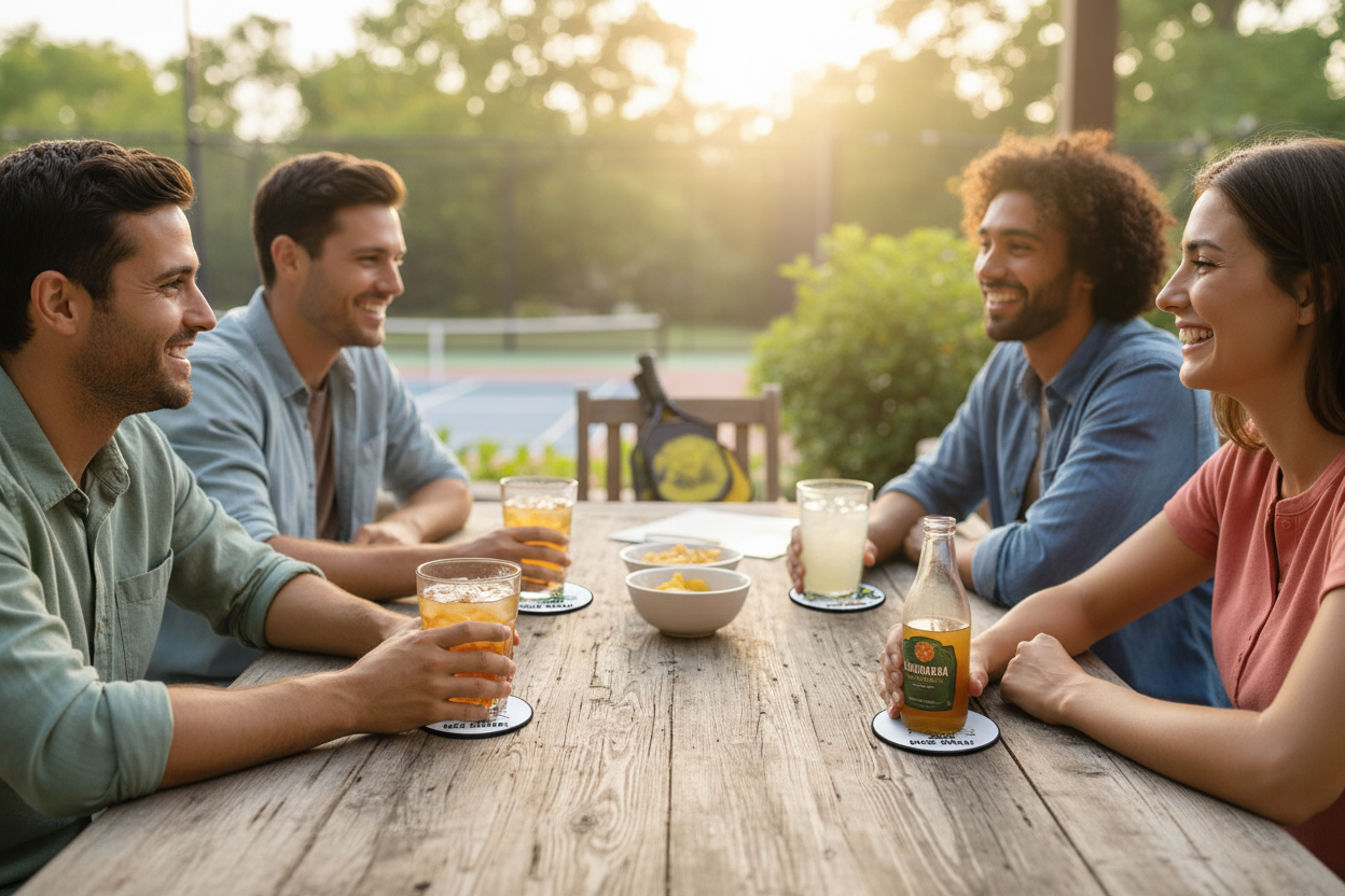 Pickleball Coaster Set #4