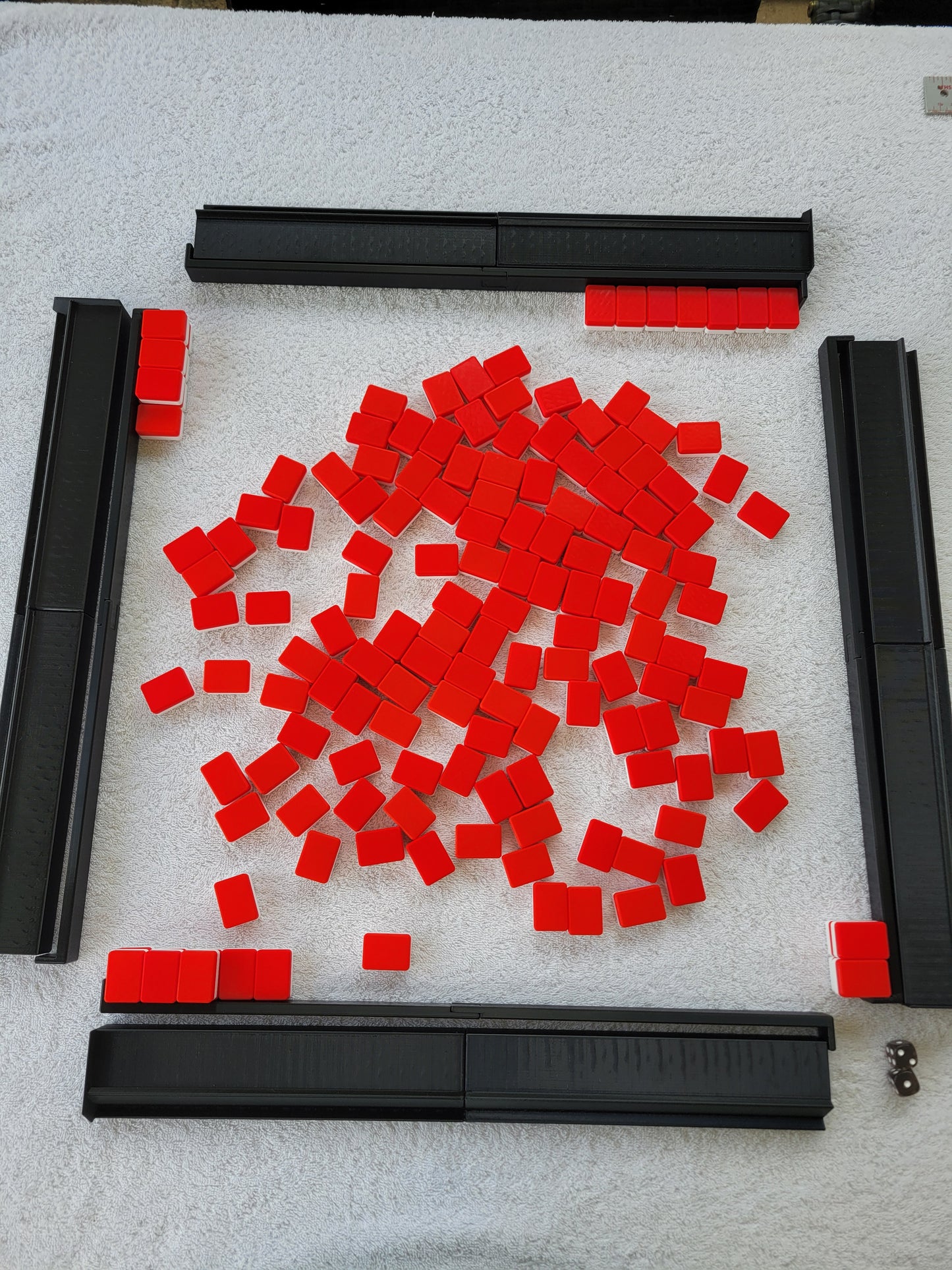 Harmony Full Size Mah Jongg Travel Set Red-Green-Black