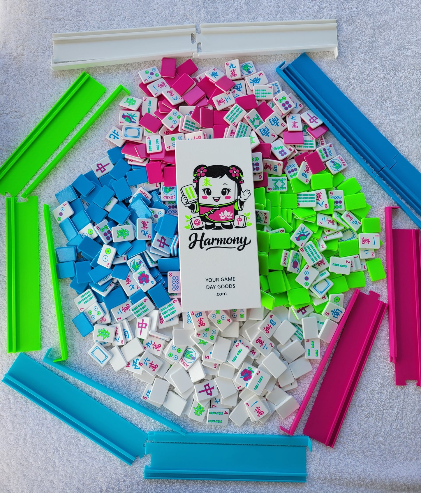 Harmony Compact Mah Jongg Travel Set - Magenta