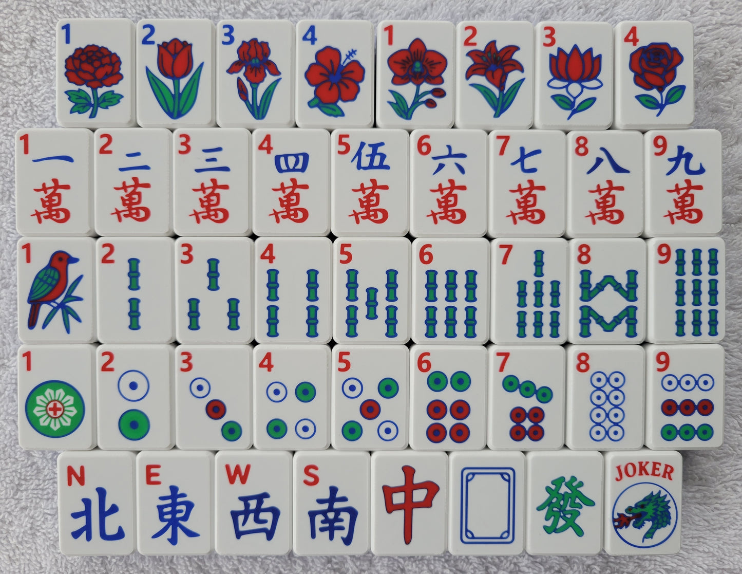 3d printed mah jongg tiles magenta lime cyan high resolution multicolor smooth face floating lightweight