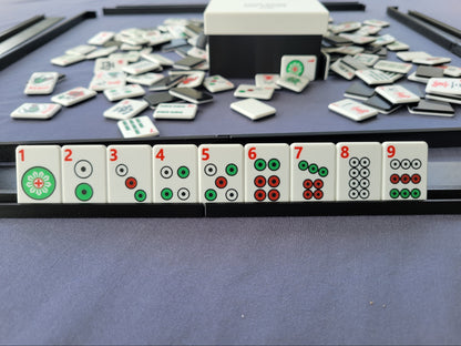 Harmony Compact Mah Jongg Travel Tiles Red-Green-Black