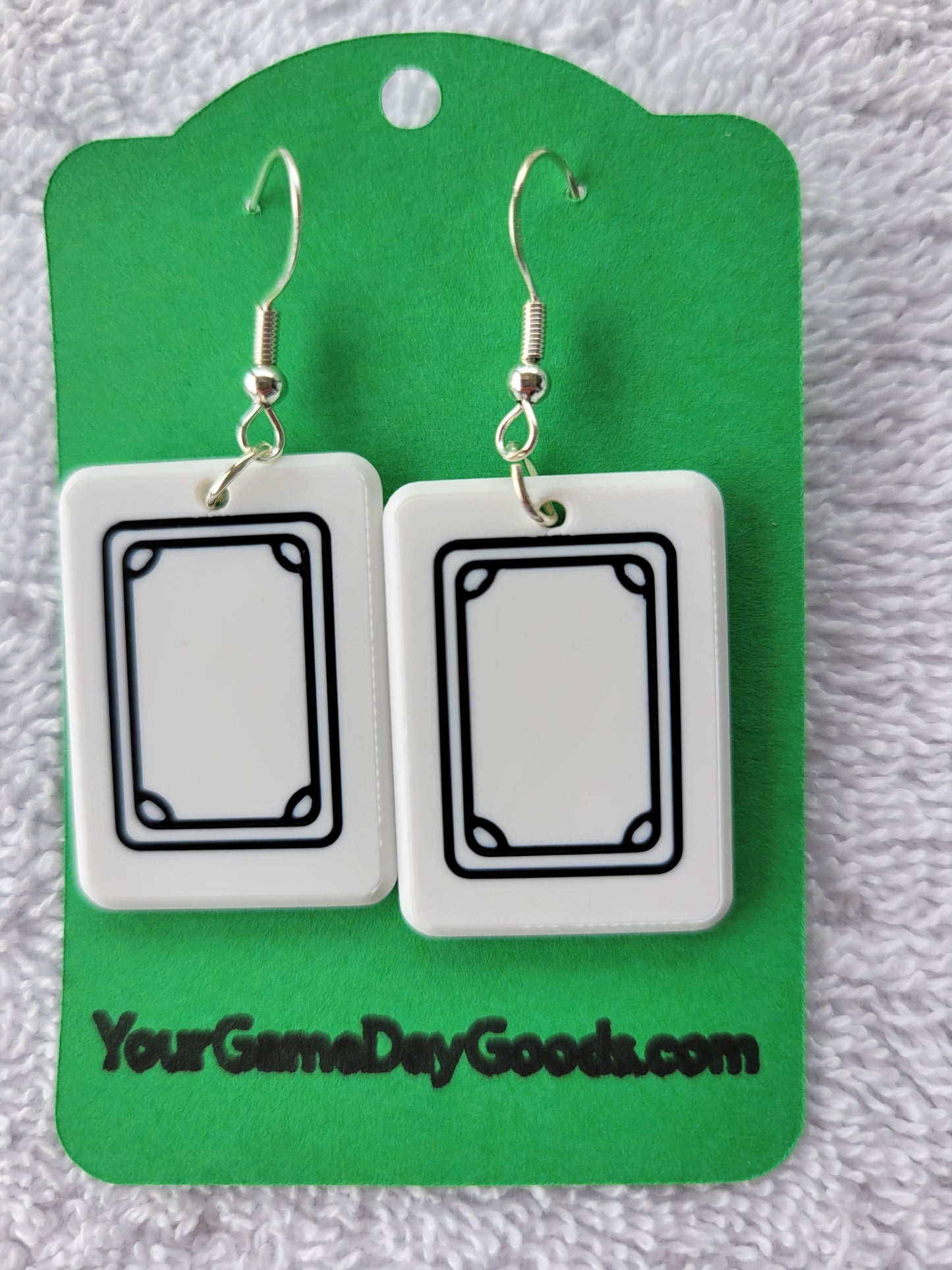 Mah Jongg Tile Earrings - Soap