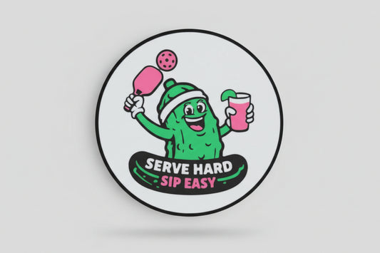 Serve Hard Sip Easy Drink Coaster