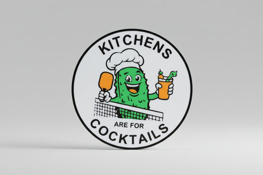 Kitchens are for Cocktails Drink Coaster