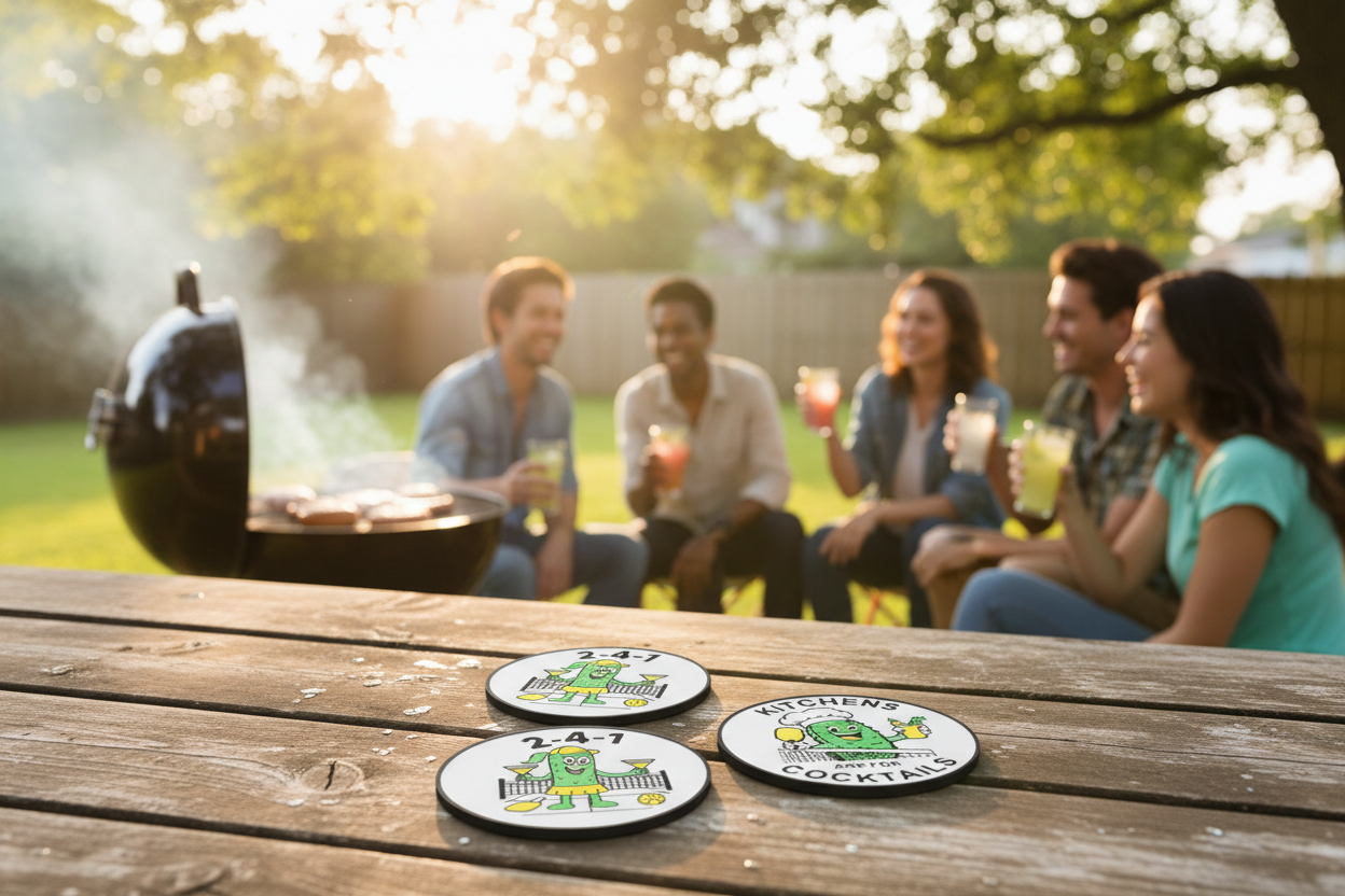 Pickleball Coaster Set #3