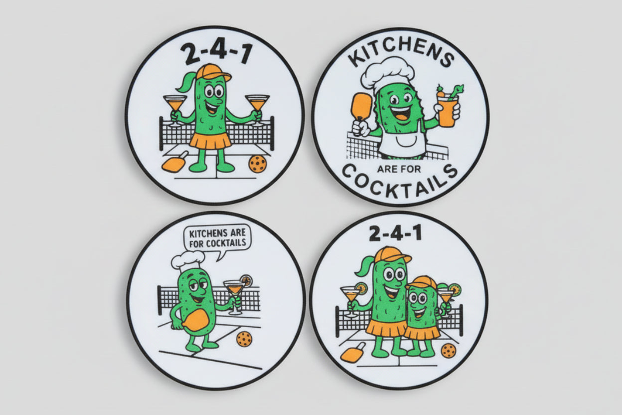 Pickleball Coaster Set #3