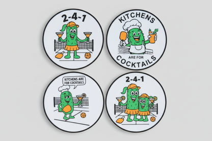 Pickleball Coaster Set #3