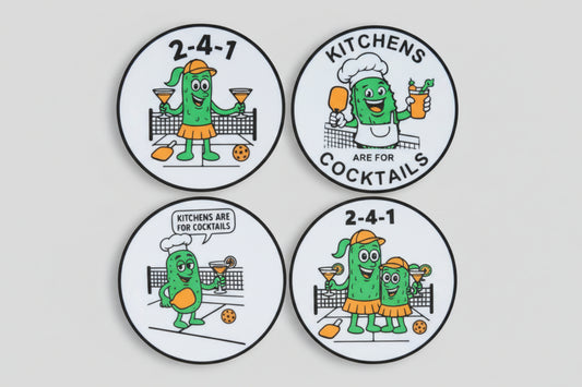 Pickleball Coaster Set #3