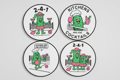 Pickleball Coaster Set #3