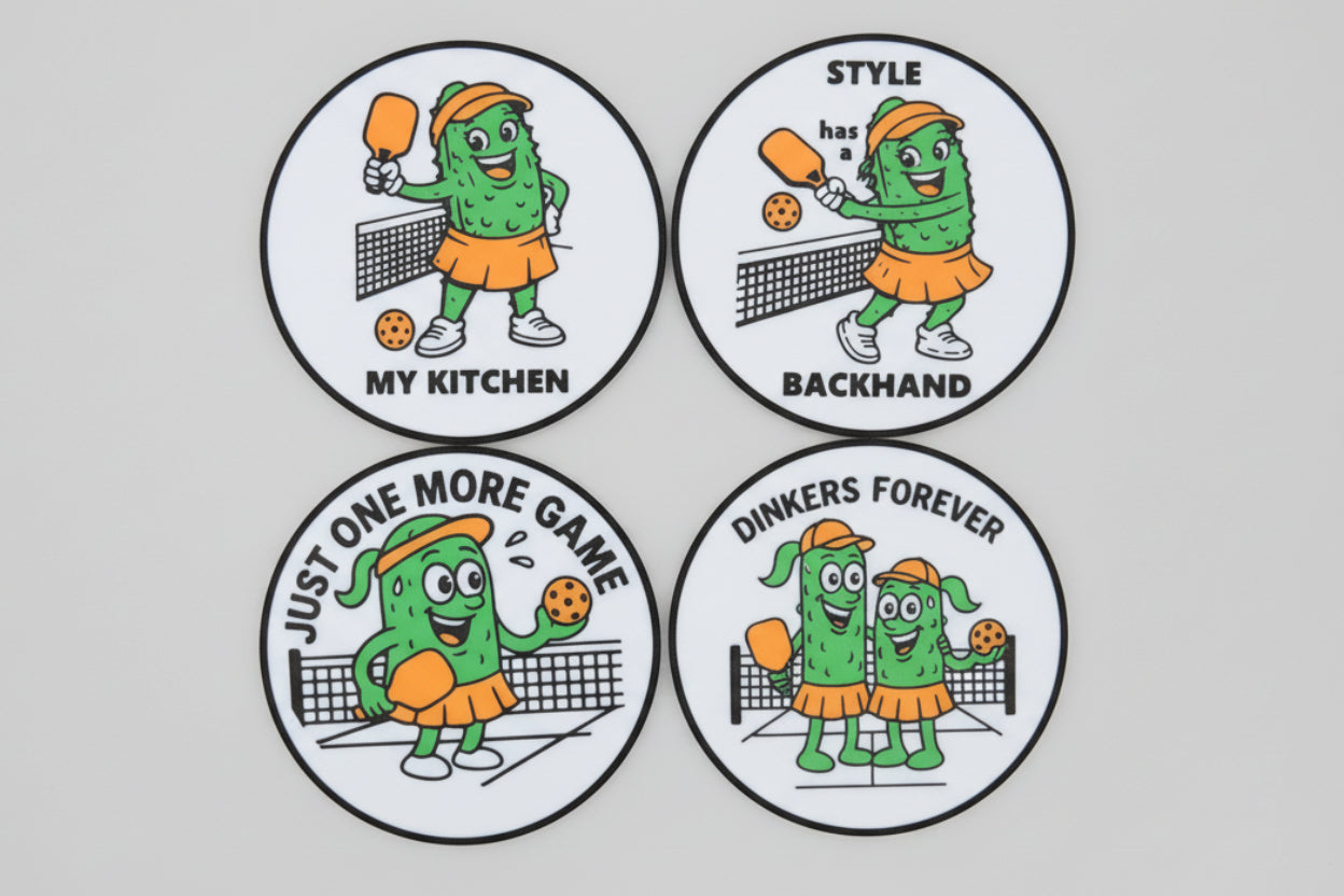 Pickleball Coaster Set #2