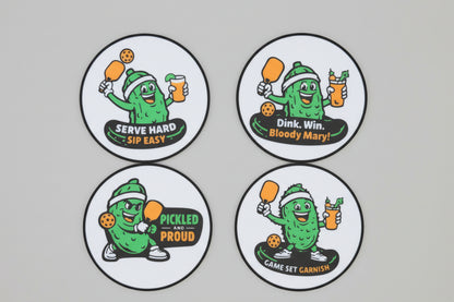 Pickleball Coaster Set #1