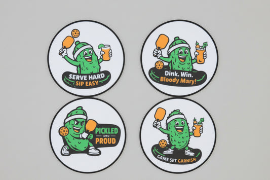 Pickleball Coaster Set #1