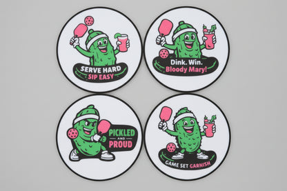 Pickleball Coaster Set #1