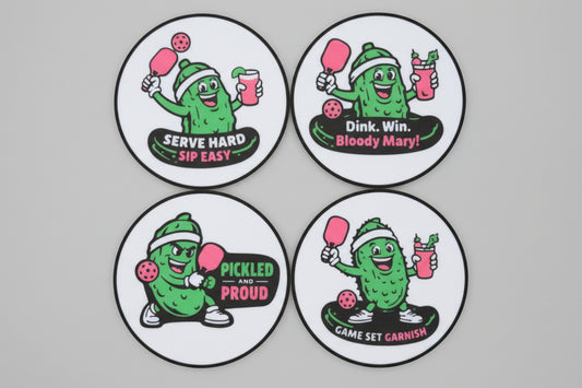 Pickleball Coaster Set #1