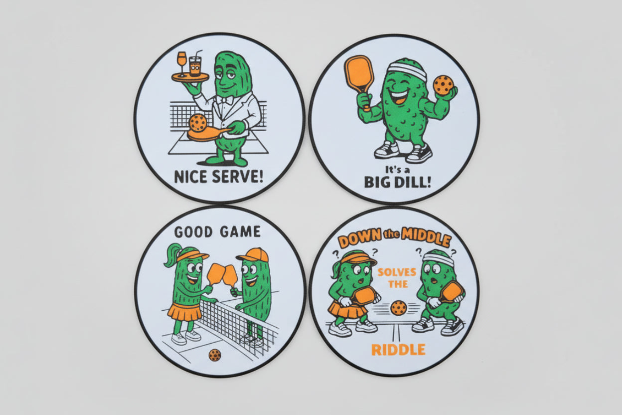 Pickleball Coaster Set #4