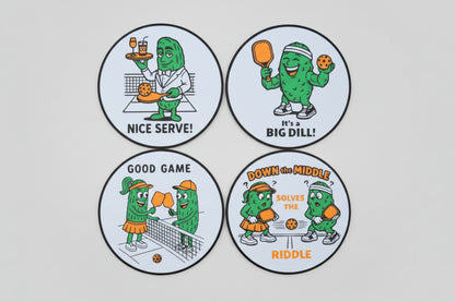 Pickleball Coaster Set #4