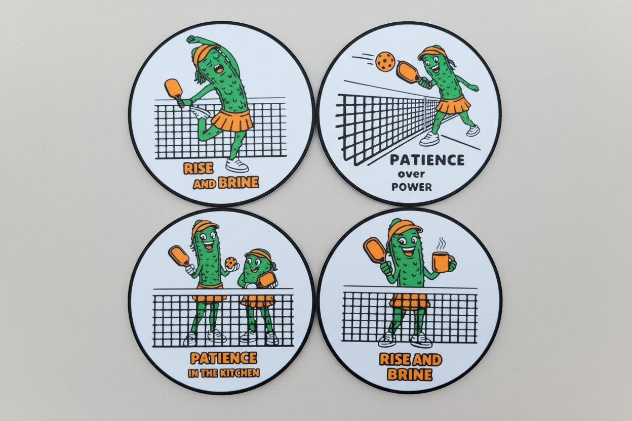 Pickleball Coaster Set #5
