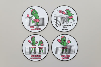 Pickleball Coaster Set #5