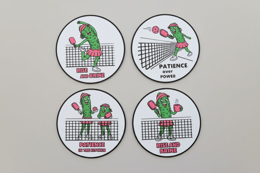 Pickleball Coaster Set #5