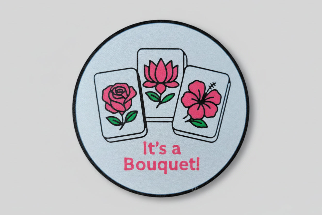 It's A Bouquet! Mah Jongg Drink Coaster