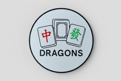 Dragons Mah Jongg Drink Coaster