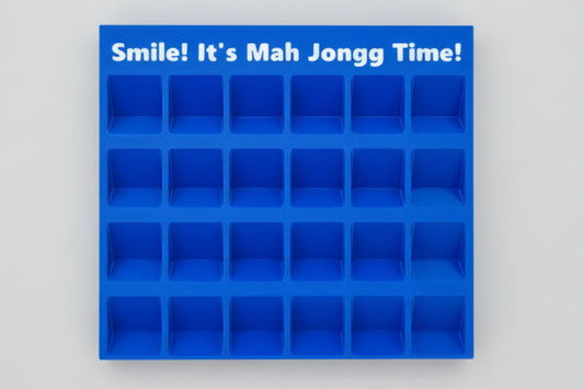 Mah Jongg Solitaire Playing Tray "Smile! It's Mah Jongg Time"
