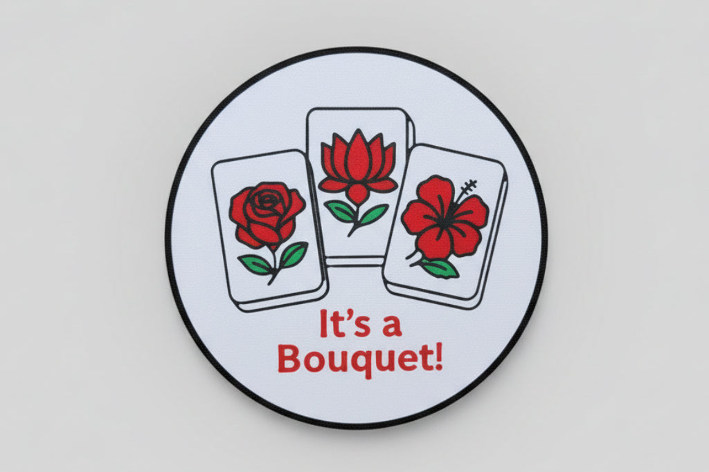 It's A Bouquet! Mah Jongg Drink Coaster