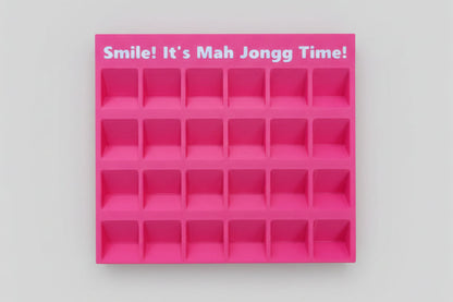 Mah Jongg Solitaire Playing Tray "Smile! It's Mah Jongg Time"