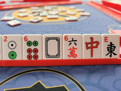 Harmony Compact Mah Jongg Travel Tiles Red-Green-Black