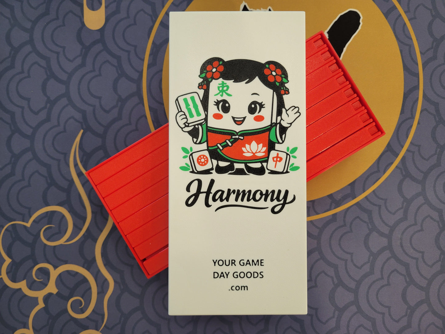 Harmony Compact Mah Jongg Travel Set Red-Green-Black