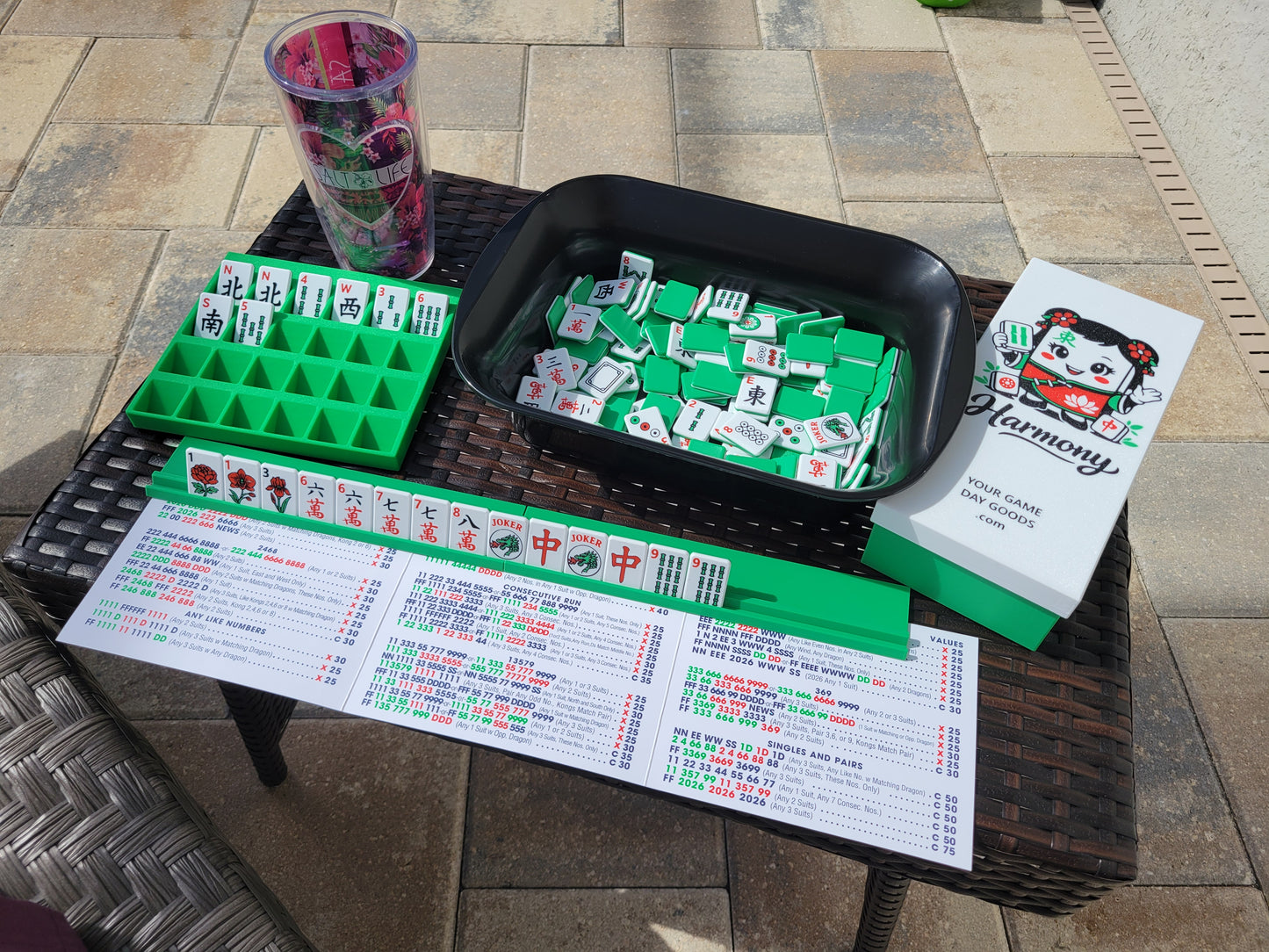 Mah Jongg Solitaire Playing Tray