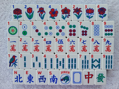 Harmony 3D Printed Full Size Mah Jongg Travel Set - Electric Blue