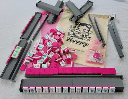 Harmony 3D Printed Full Size Mah Jongg Travel Set - Magenta