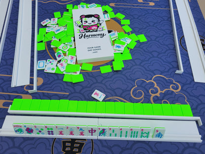 3d printed mah jongg tiles magenta lime cyan high resolution multicolor smooth face floating lightweight
