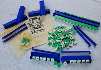 Harmony 3D Printed Full Size Mah Jongg Travel Set - Green