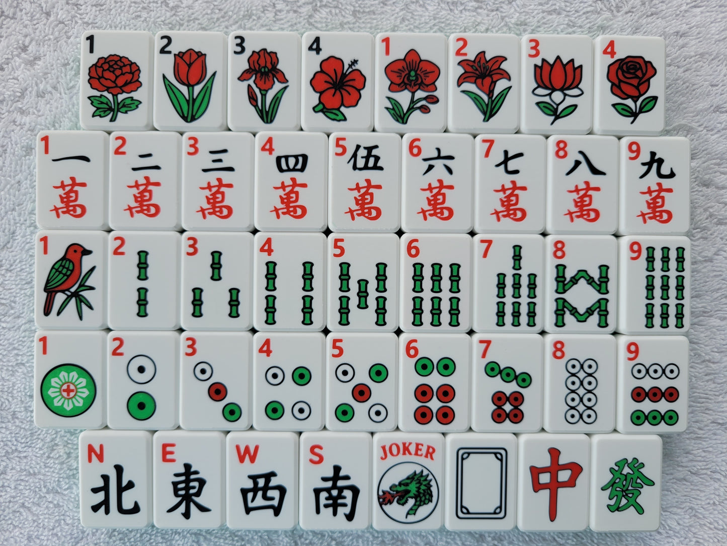 Harmony 3D Printed Full Size Mah Jongg Travel Set - Green