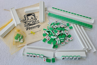 Harmony 3D Printed Full Size Mah Jongg Travel Set - Green