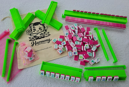 Harmony 3D Printed Full Size Mah Jongg Travel Set - Magenta