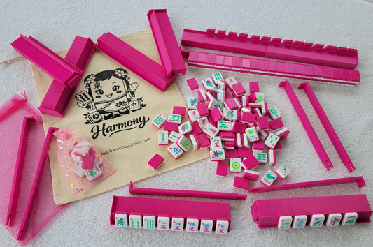 Harmony 3D Printed Full Size Mah Jongg Travel Set - Magenta