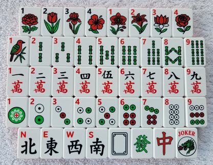 Harmony 3D Printed Full Size Mah Jongg Travel Set - Red
