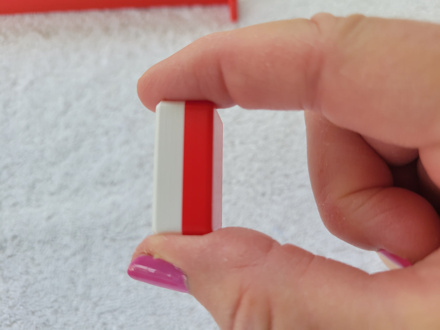 Harmony 3D Printed Full Size Mah Jongg Travel Set - Red