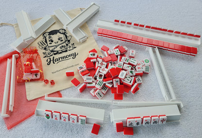 Harmony 3D Printed Full Size Mah Jongg Travel Set - Red