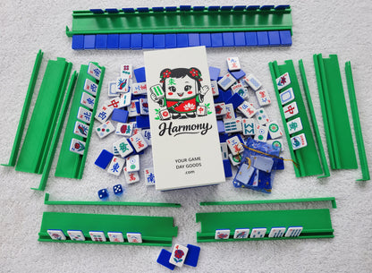 3d printed mah jongg tiles red green black high resolution multicolor smooth face floating lightweight electric blue