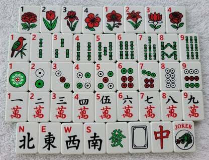 3d printed mah jongg tiles magenta lime cyan red green black high resolution multicolor smooth face floating lightweight