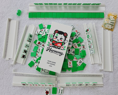 3d printed mah jongg tiles magenta lime cyan red green black high resolution multicolor smooth face floating lightweight