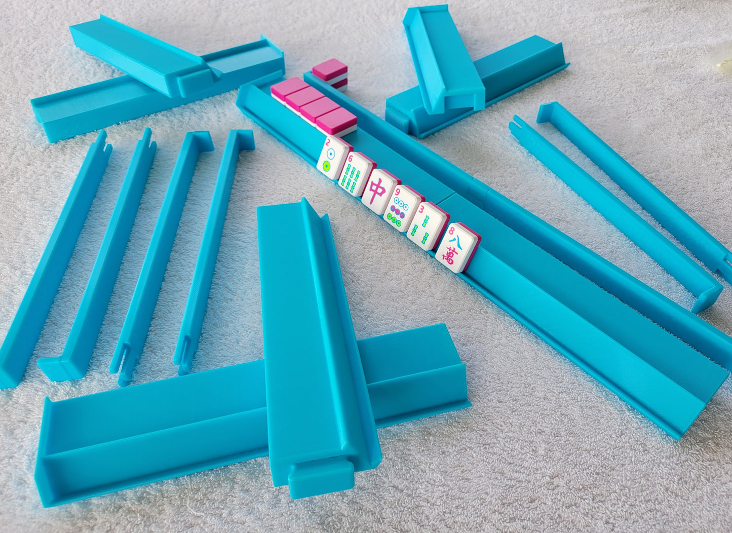 Harmony 3D Printed Full Size Mah Jongg Travel Set - Magenta