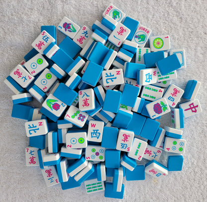 Harmony 3D Printed Full Size Mah Jongg Travel Set - Cyan